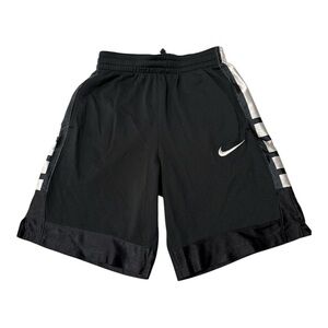 Nike Dri-Fit Shorts Boys Large Black White Athletic Basketball Training